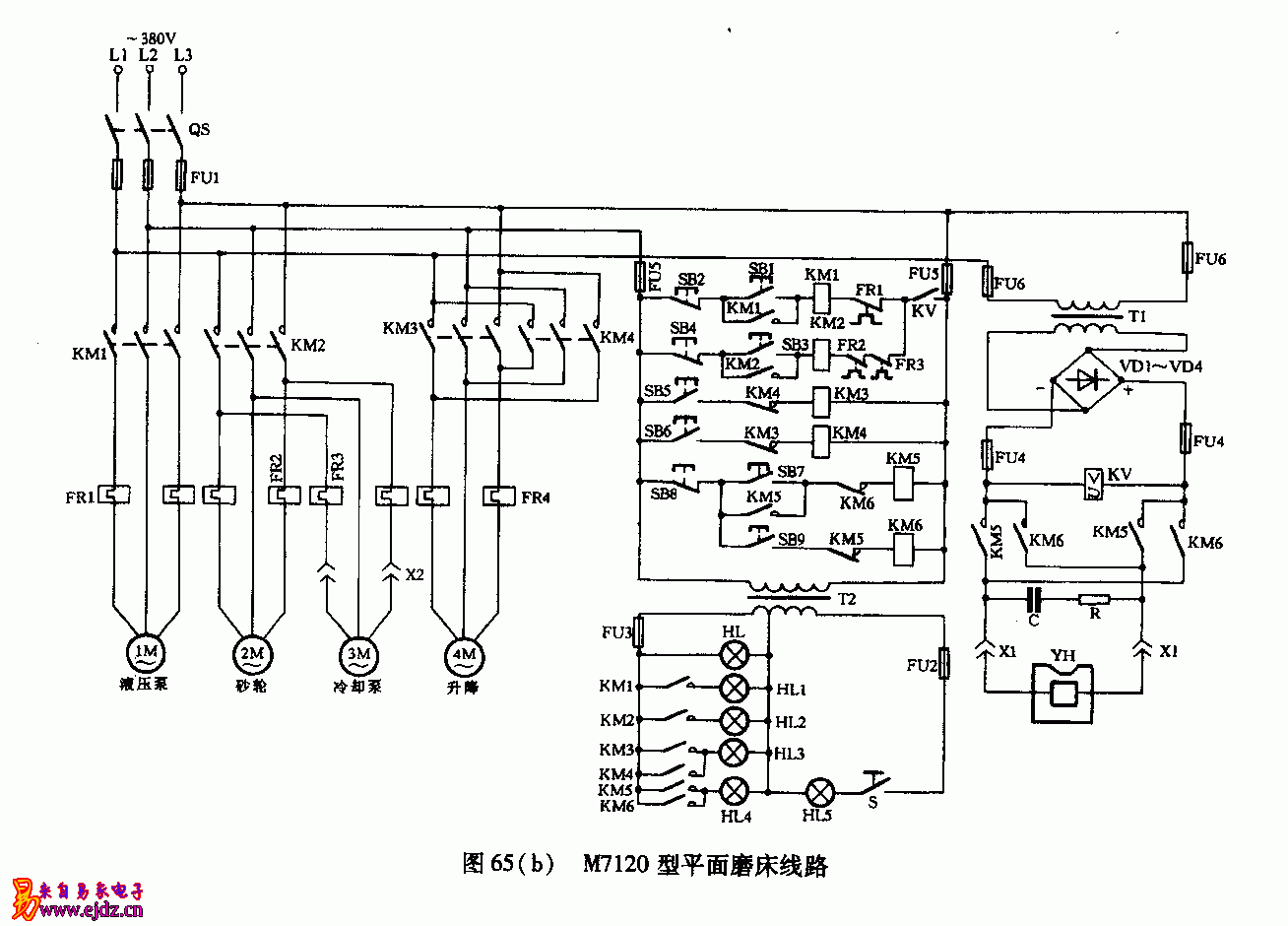 m7120型平面磨床线路