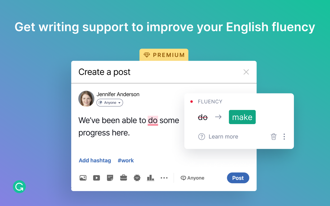 Grammarly for Chrome截图