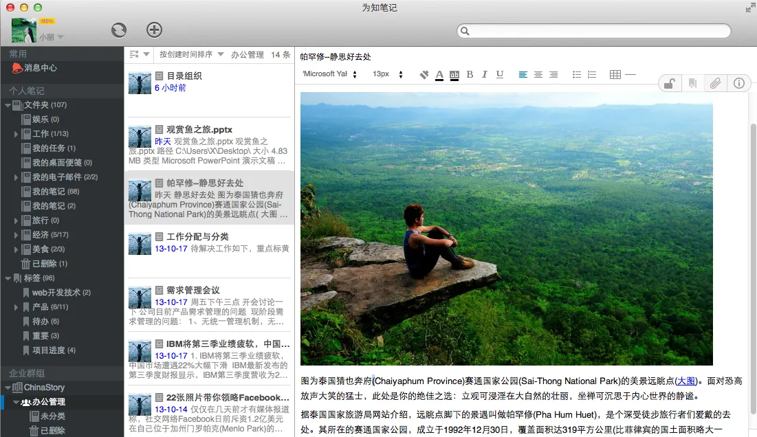 为知笔记Mac版 V0.1.81 官方版截图