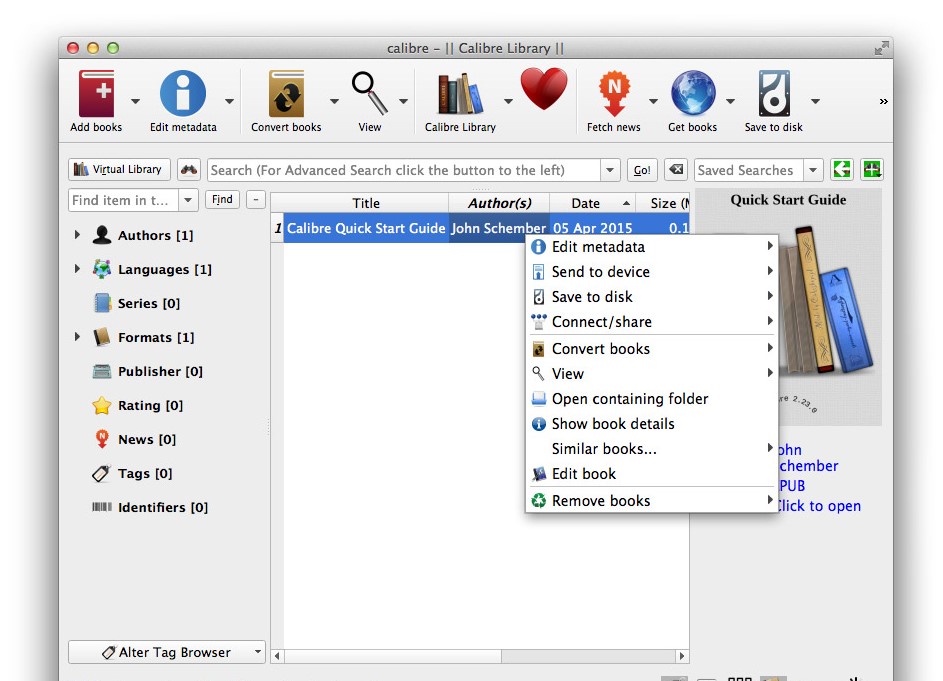 Calibre Mac版 V6.0.0 官方版截图