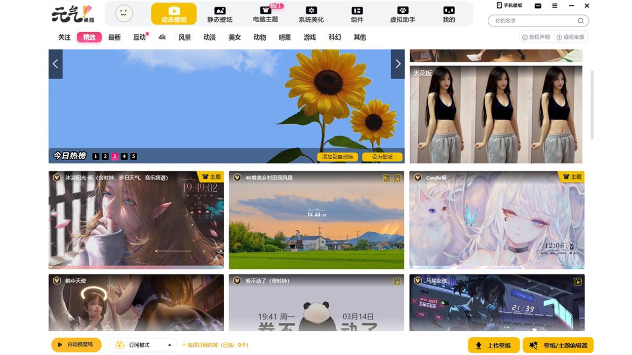 元气桌面壁纸电脑版 v9.3.38官方版截图