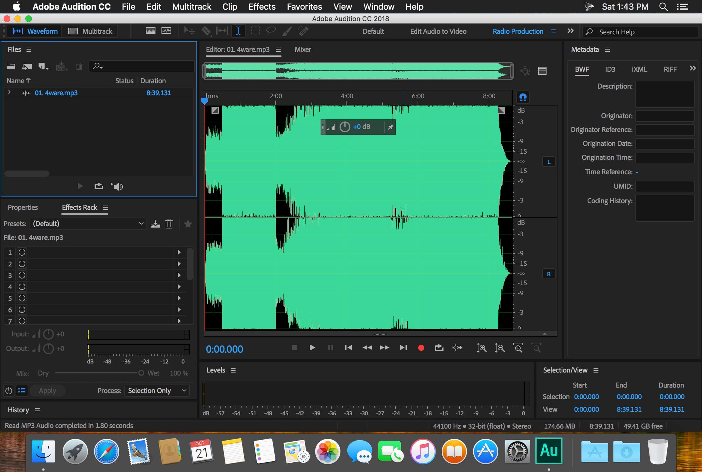 Adobe Audition CC 2021 Mac版 V14.4.0.38截图