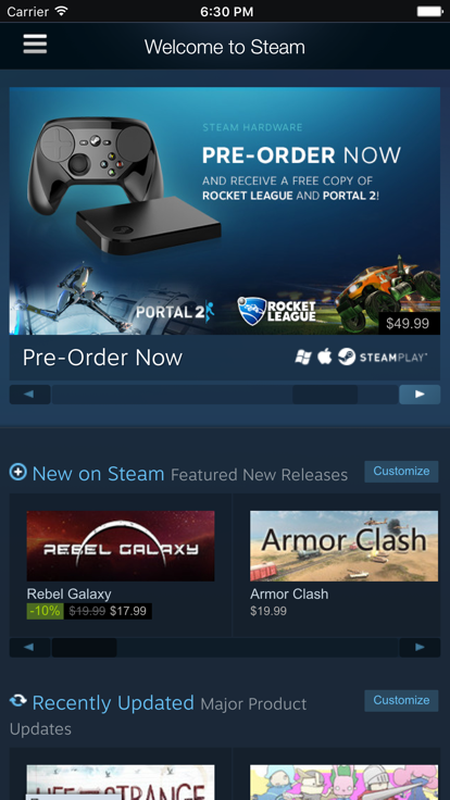 Steam Mobile截图