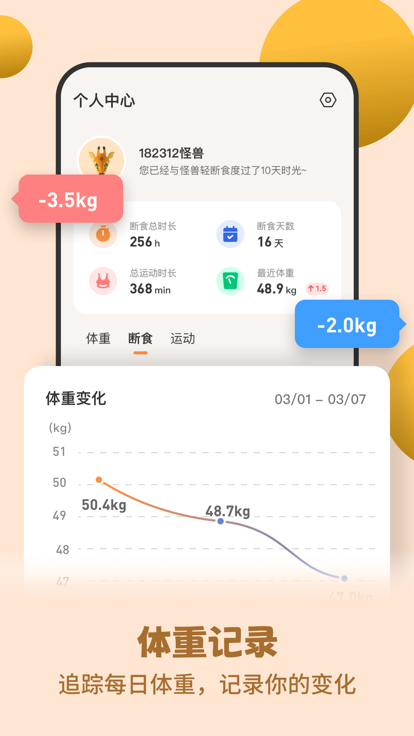 怪兽轻断食截图