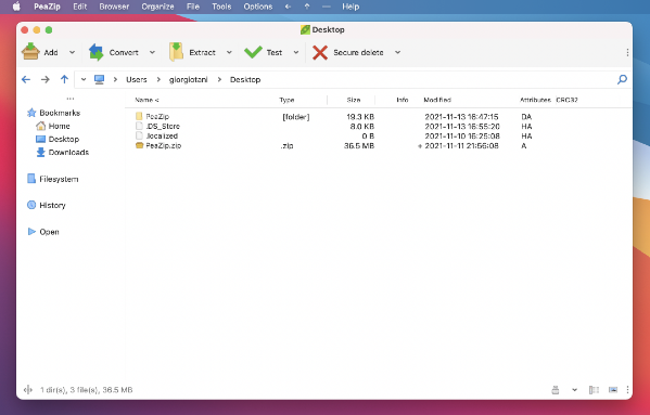 PeaZip Mac版 9.0.0 官方版截图