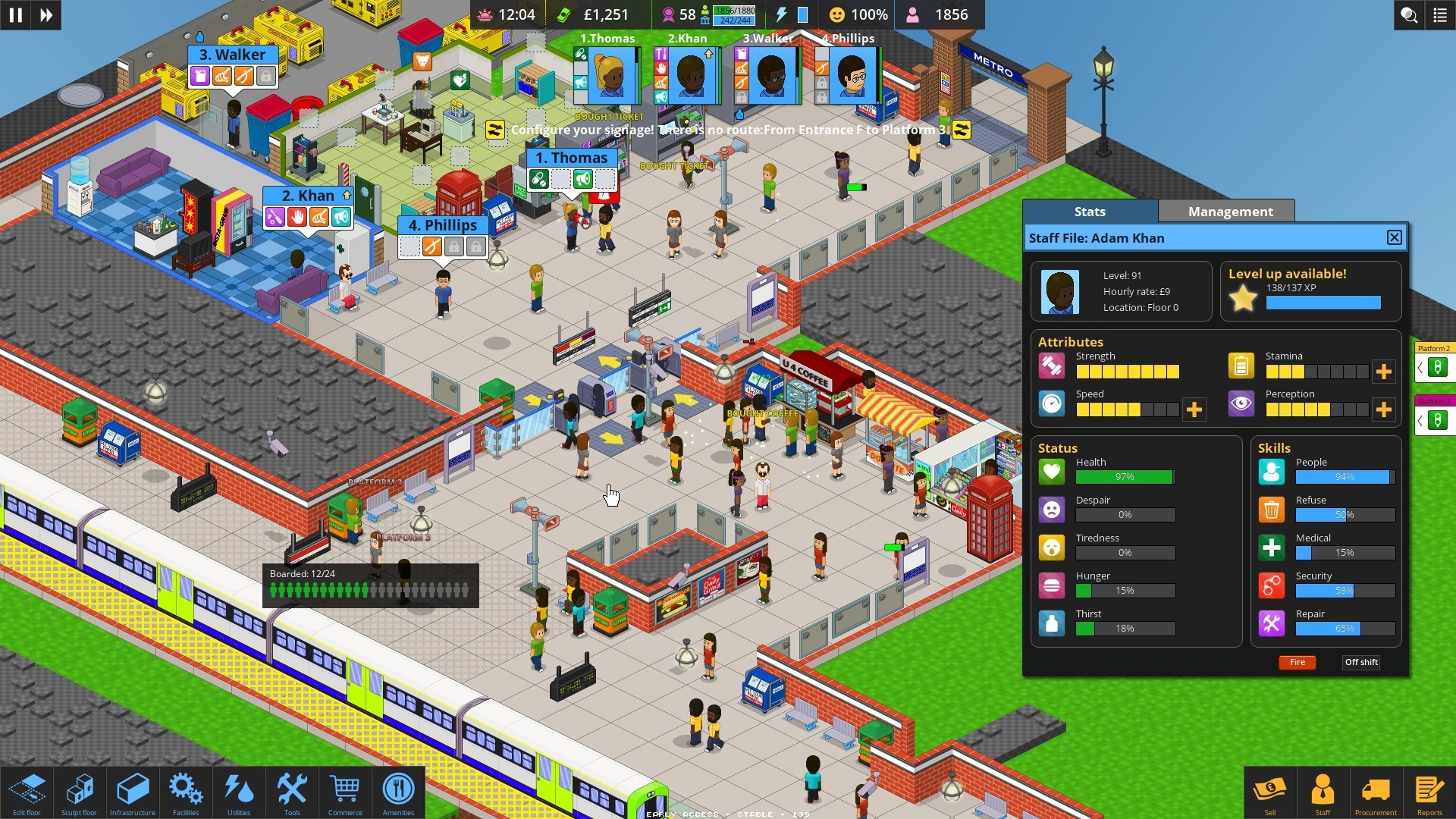 通勤地铁战（Overcrowd A Commute Em Up）截图