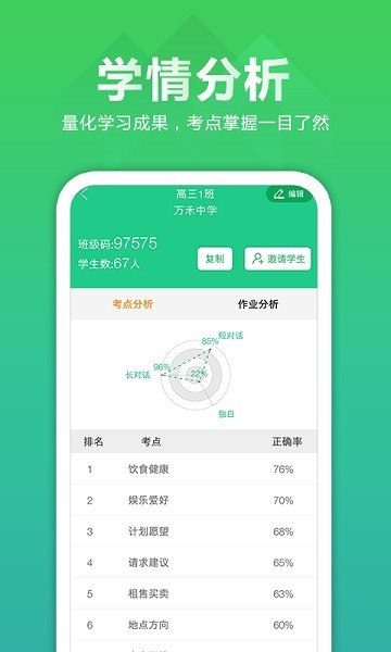 听力百分百教师端截图