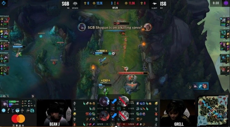 SGB Secures Second Consecutive Victory against ISG in LoL World Championships S12 Qualifiers