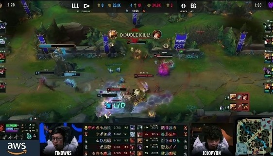 EG Triumphs Over LLL in Tiebreaker Match of League of Legends S12 Group A, Securing Second Spot