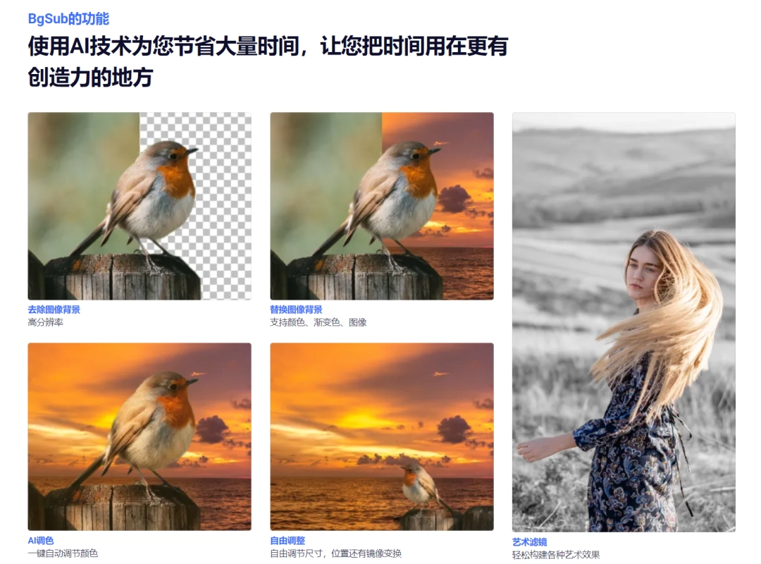 Photoshop 抠图替代品：在线工具 BgSub，可免费使用