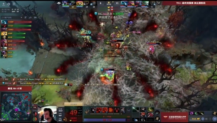 DOTA2 TI11外卡赛：zayac小强以惊人先手连胜击败莱恩并拯救XG，比分迅速扳平！