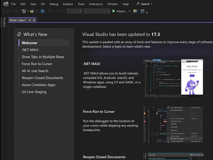 微软正式推出Visual Studio 2022：包含多种工具的应用与支持