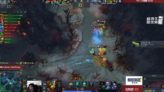 Dota2 TI11小组赛：LGD闪电战胜OG夺得首胜