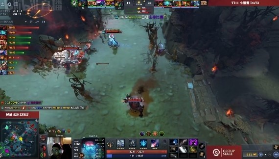 Dota2 Ti11小组赛战报：Ghost影魔猛攻三路高地，RNG双杀GG