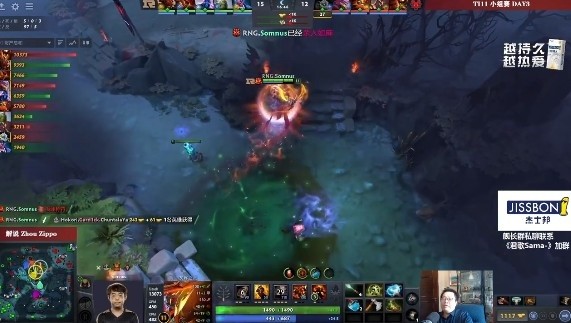 Dota2 Ti11小组赛揭幕战：火猫被RNG席卷而去