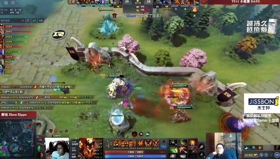 Dota2 Ti11小组赛揭幕战：火猫被RNG席卷而去