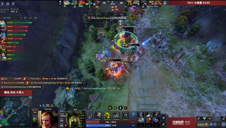 Dota2 Ti11小组赛：屠夫斩获惊人单杀，LGD豪取1-0 GG胜利！