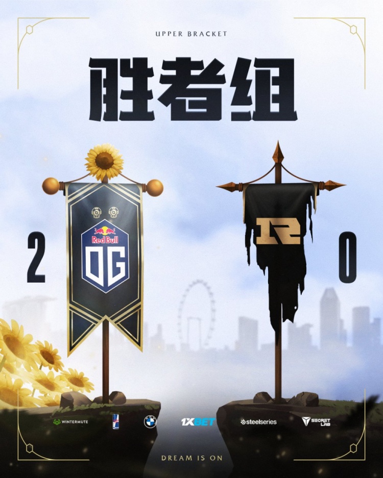 OG官方公告：我们成功晋级Dota2 TI11淘汰赛胜者组！