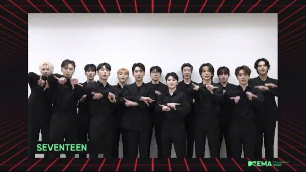 Seventeen获2022MTV欧洲音乐大奖双冠王