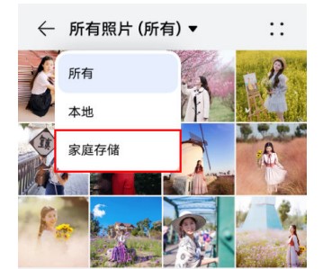 华为家庭存储通过图库访问相册