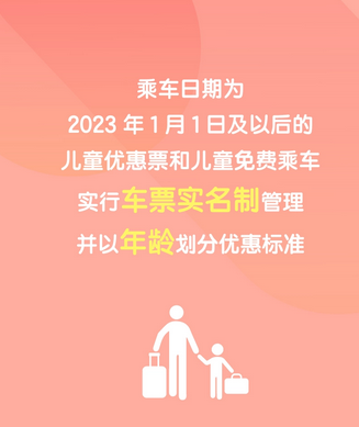 中国铁路儿童票标准2023新规