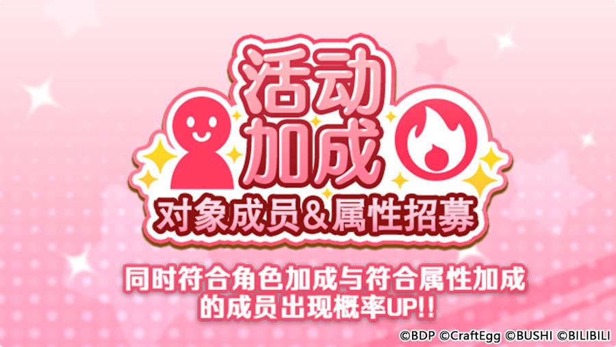 《梦想协奏曲！少女乐团派对！》「活动加成对象成员&属性招募」1月6日招募预告