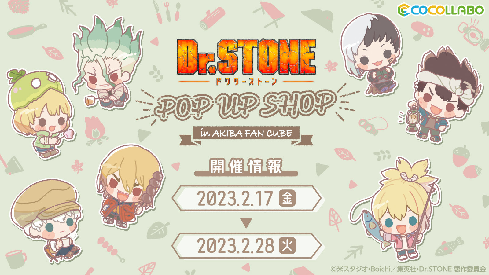 《Dr.STONE POP UP SHOP》in AKIBA FAN CUBE开办决定