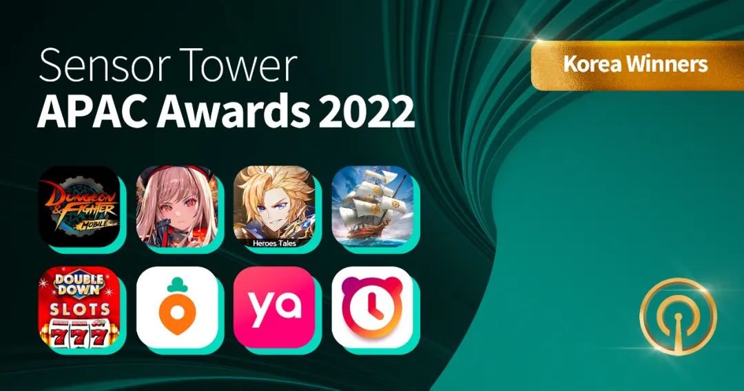 Sensor Tower：2022 Sensor Tower APAC Awards年度获奖名单正式公布（韩国）游戏部分