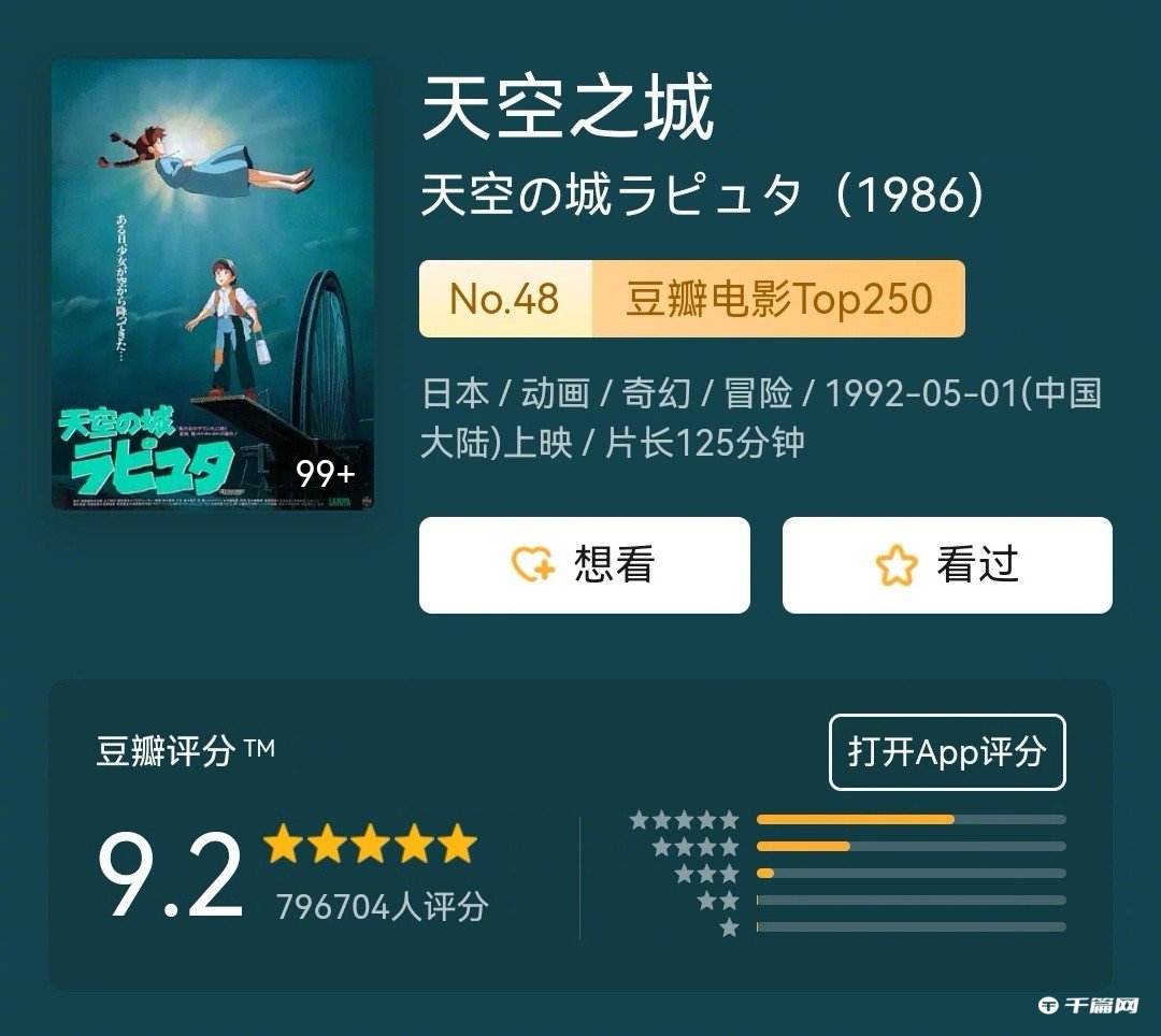 宫崎骏名作《天空之城》将在内地重映