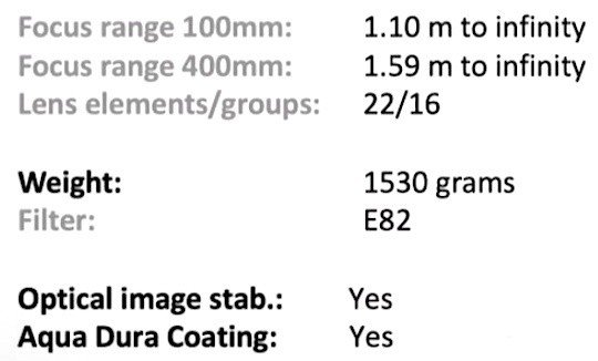 《徕卡 L 口新品》的最新资讯：徕卡 VARIO-ELMAR-SL 100-400mm f / 5-6.3 镜头曝光