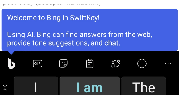 SwiftKey安卓版输入法升级，允许移动和隐藏必应按钮