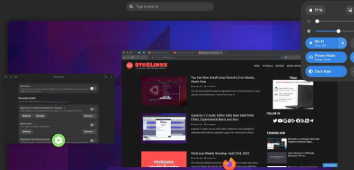GNOME 44.1桌面环境发布：改进截屏体验、快速设置等