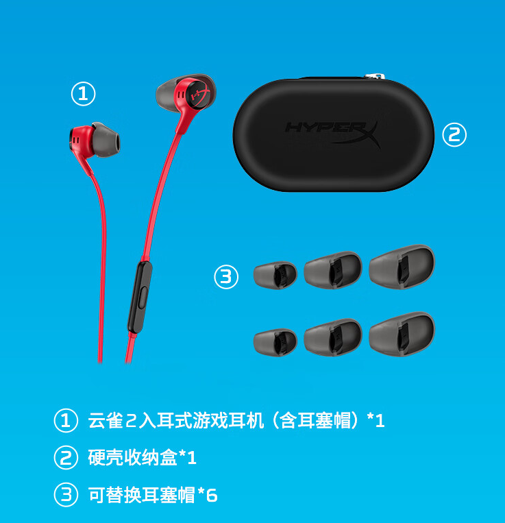 《HyperX 极度未知云雀 2 入耳式游戏耳机》今日开启预售：到手价 269 元