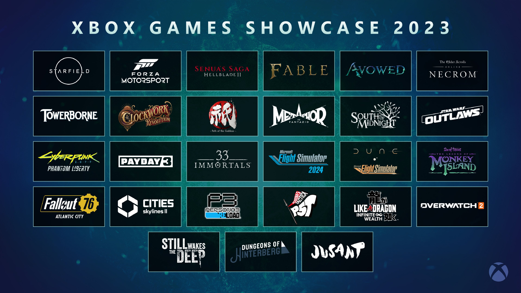 Xbox Games Showcase 2023 发布会阵容一览