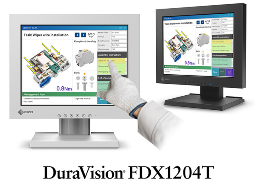 《艺卓DuraVision FDX1204T》12.1 英寸显示器：戴手套也能触屏