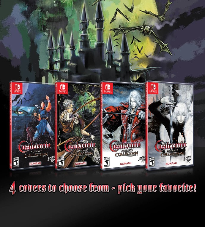 Limited Run Games 宣布推出实体版《恶魔城 Advance Collection》