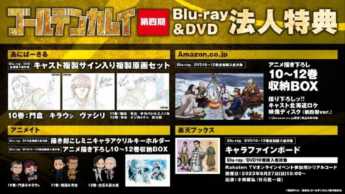 《黄金神威》公开Blu-ray&DVD系列第十一卷封面