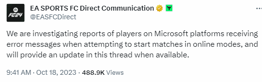 玩家反馈Xbox《FC 24》出现匹配BUG 搜索比赛显示对手已离开