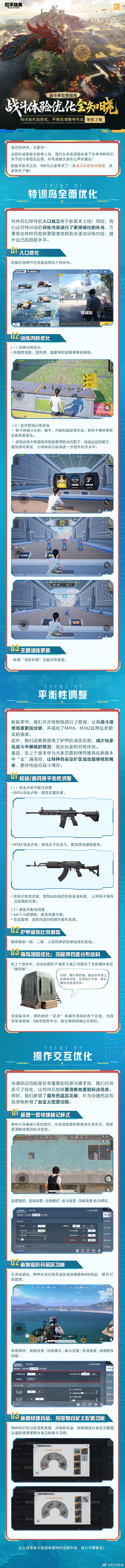 《和平精英》新版本爆料：战斗体验优化全知晓