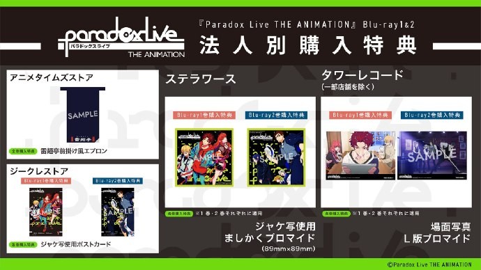 《Paradox Live THE ANIMATION》公开 Blu-ray 第三卷封面