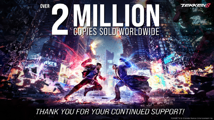 《铁拳8》销量里程碑突破200万份，全球玩家热烈追捧