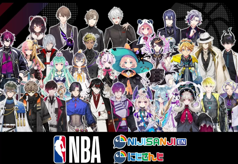 彩虹社&NIJISANJI EN 跨界携手NBA，打造限定原创周边系列