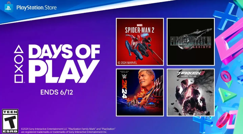 PS Plus 6月免费游戏阵容震撼公布，“Days of Play 2024”年度游戏盛宴即刻启程