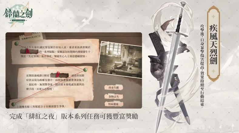 《铃兰之剑》史诗新篇章“绯红之夜”预约启动，限时回归活动&生涯引导系统引领策略战棋新风潮