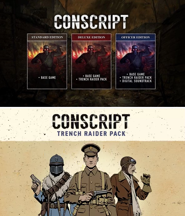 一战壕沟中的生存恐怖游戏《Conscript》，7月23日震撼登陆Steam