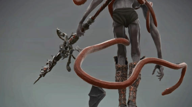 《艾尔登法环》惊悚升级：梅瑟莫建模泄露，恐怖大蛇穿体而出