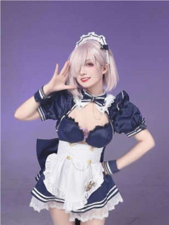 《Fate/Grand Order》玛修·基列莱特女仆装Cosplay引爆网络，网友狂赞美到窒息