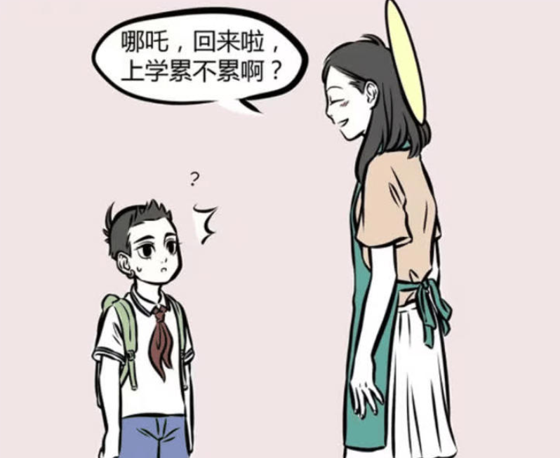 《非人哉》漫画中的温情转变，观音化身慈母关怀哪吒