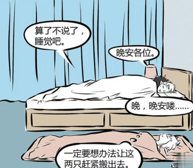 《非人哉》漫画更新，白泽入住九月家引发的混乱之夜