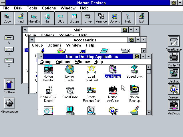 Microsoft Windows 3.0发布于1990年